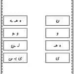 دانلود رایگان تطابق حروف فارسی برای تمرین pdf | حروف فارسی Z017