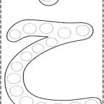 رنگ آمیزی کاربرگ حروف فارسی برای تمرین | 32 حرف فارسی Z005