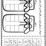 کاربرگ حروف فارسی قیچی و چسب | حرف فارسی Z010