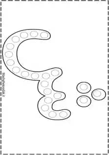 رنگ آمیزی کاربرگ حروف فارسی برای تمرین | 32 حرف فارسی Z005